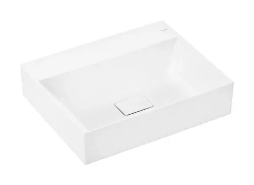 Hansgrohe-HG-Xevolos-E-Aufsatzwaschtisch-geschliffen-600-480-ohne-Hahnloch-und-Ueberlauf-SmartClean-Weiss-61095450 gallery number 1